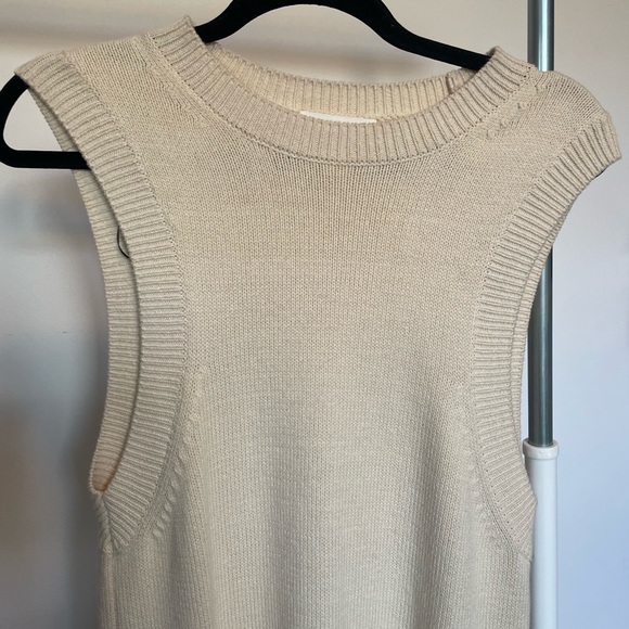 XS Beige Knit Dress - Picture 3 of 4